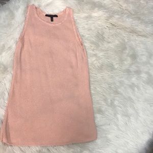Longer length sweater tank